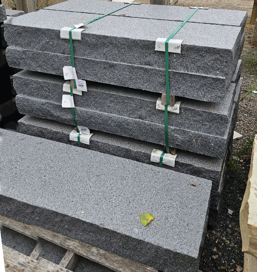 60" X 18" CHARCOAL GRANITE STEP