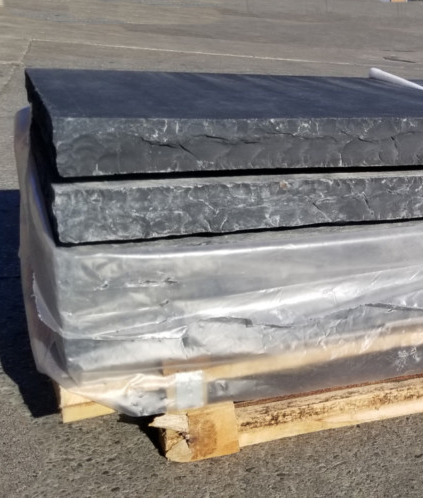 3" BLACK LIMESTONE 24X24 CAP