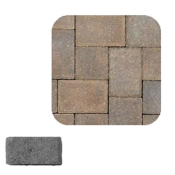 COBBLE 3X6 BRONZE GRANITE