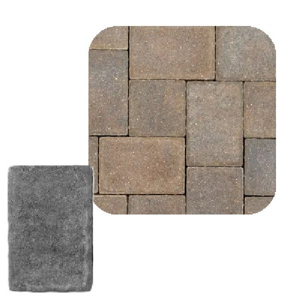 COBBLE 9X12 BRONZE GRANITE