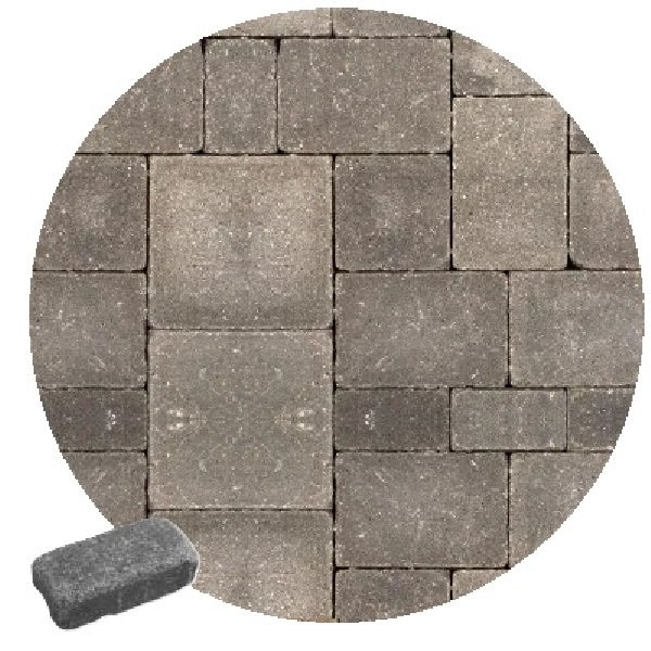 CRACOVIA 1/2 SQ STERLING GRAY 3X6