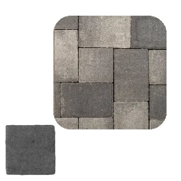 COBBLE 6X6 STERLING GRAY