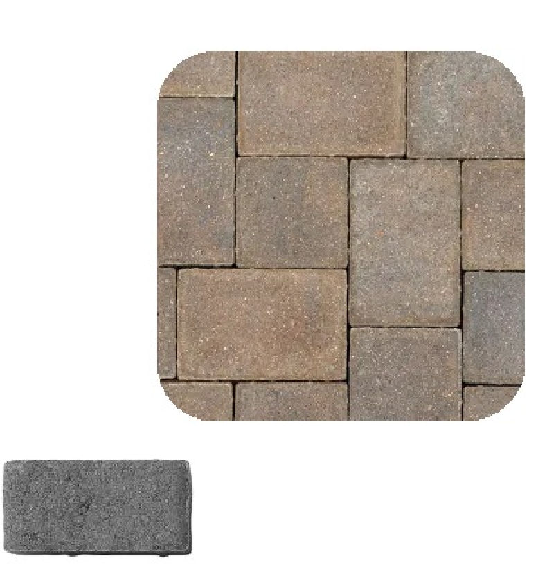 COBBLE 3X6 BRONZE GRANITE