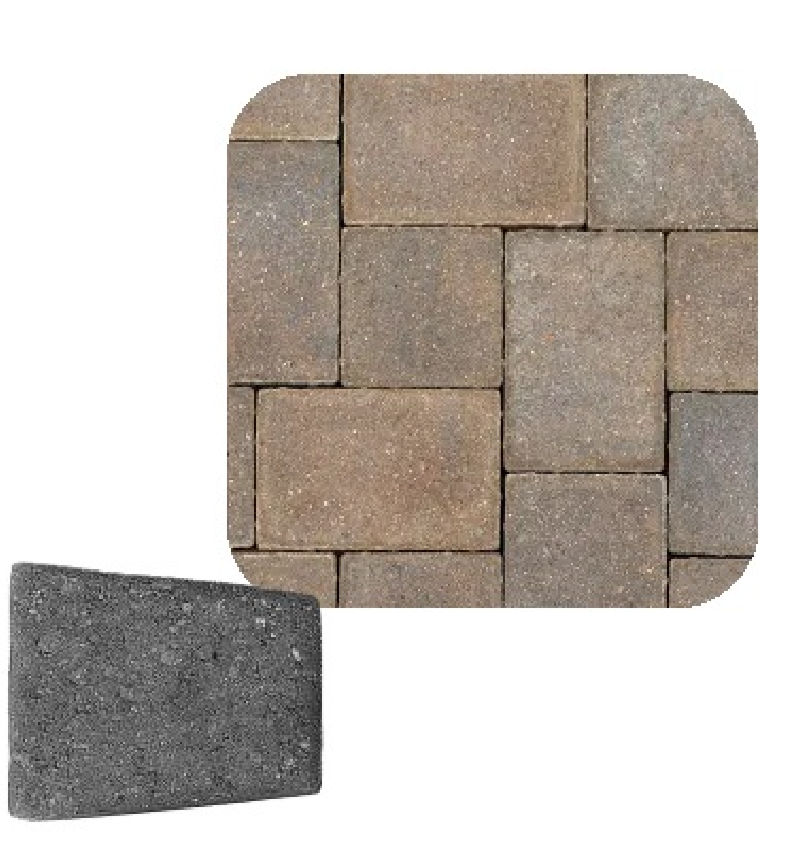 COBBLE LRG CIR BRONZE GRANITE