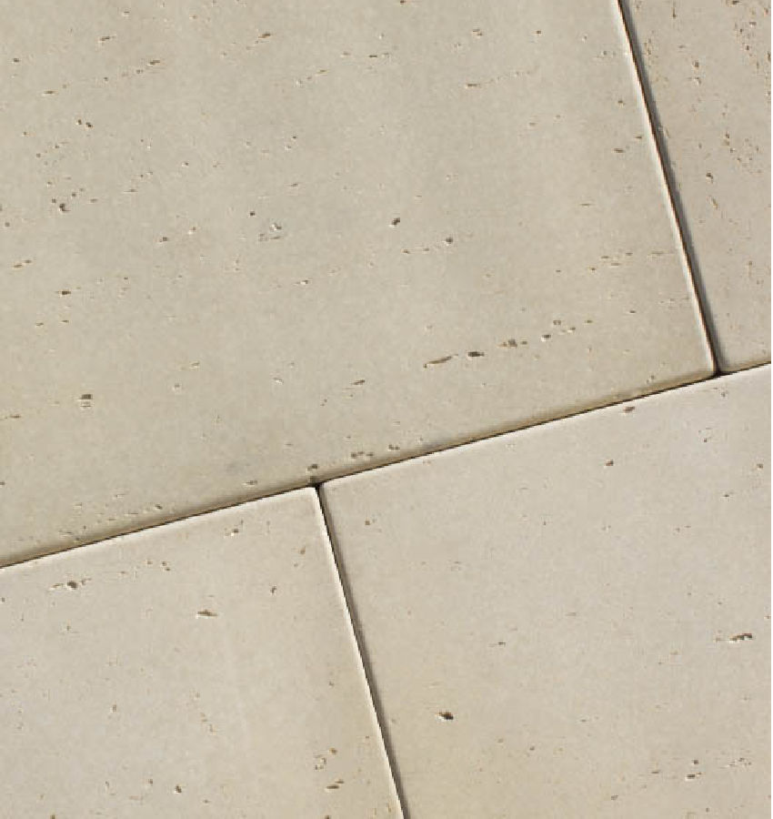 ANTIQUED TRAVERTINE 24X24 IVORY