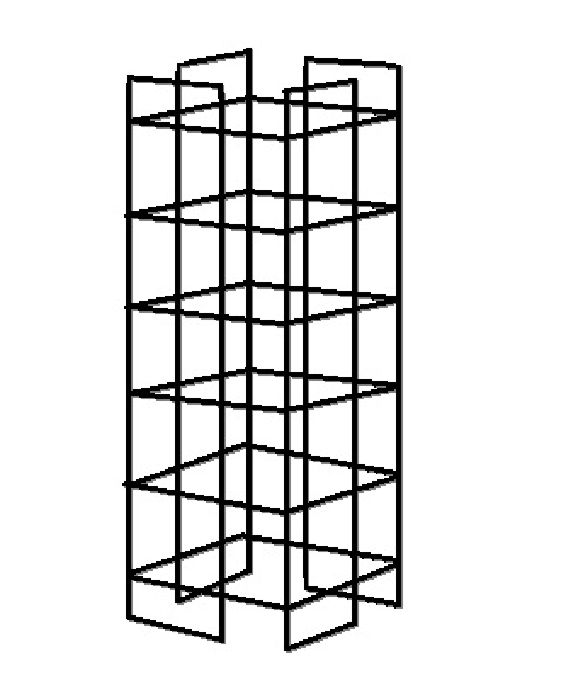 TANDEM COLUMN METAL FRAME