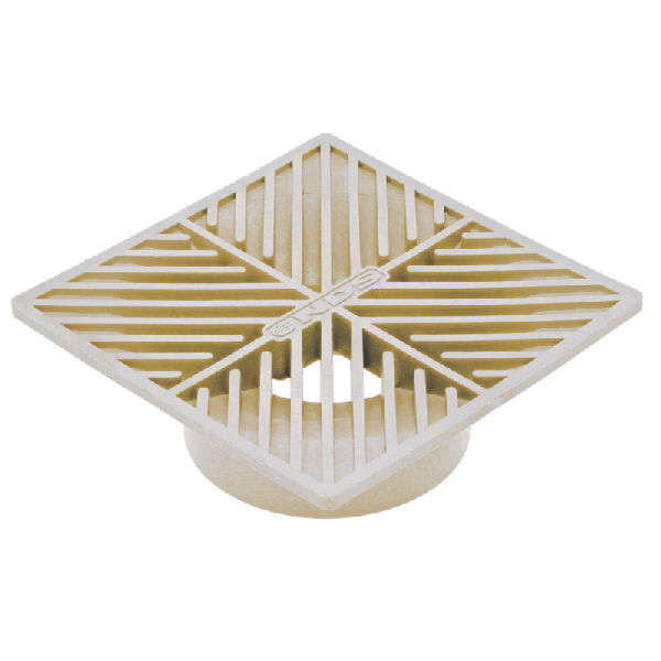 6" SQUARE PLASTIC GRATE SAND