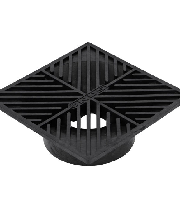 6" GRATE SQUARE BLACK
