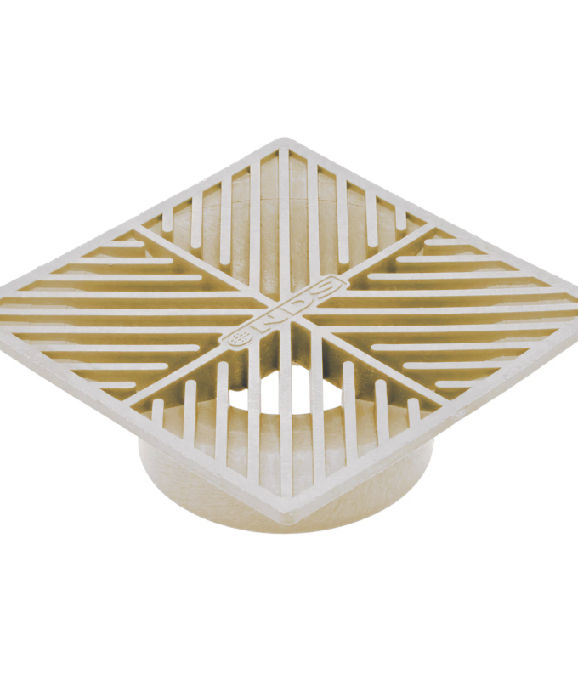 6" SQUARE PLASTIC GRATE SAND