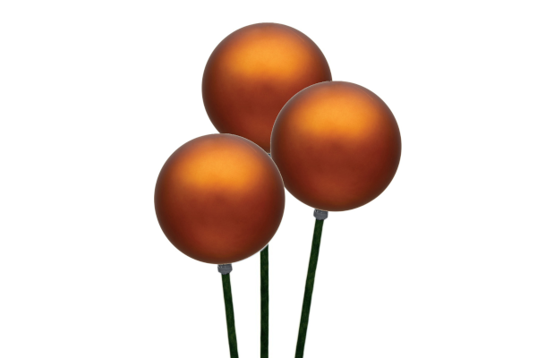 STEMBALL 8CM STAKE/3 COPPER MATTE