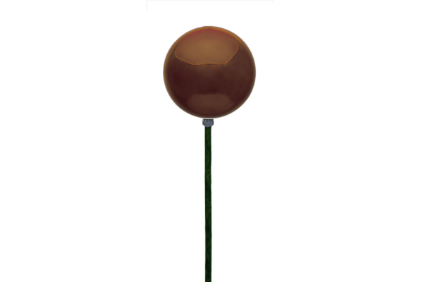STEMBALL 12CM STAKE BROWN SHINY