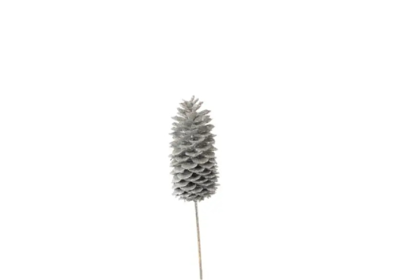 SUGAR CONE STAKE SILVER GLITTER