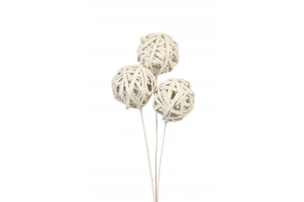 KAMBOI BALL STAKE/10 WHITE GLITTER