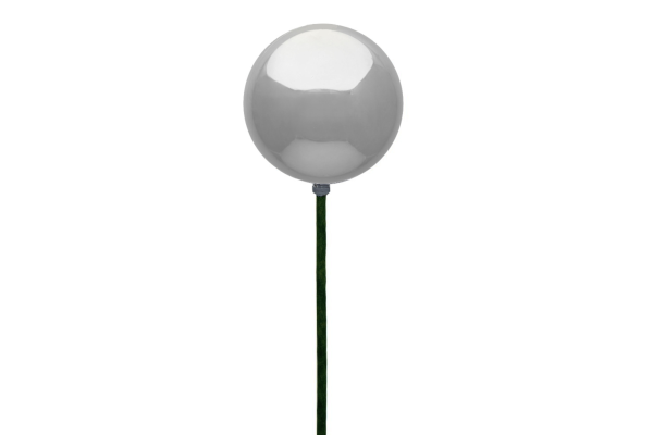 STEMBALL 15CM STAKE SILVER SHINY
