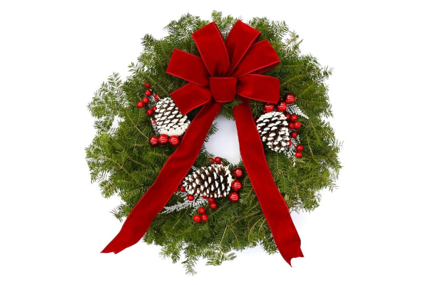 WREATH SIGNATURE TRAD FROST 24"