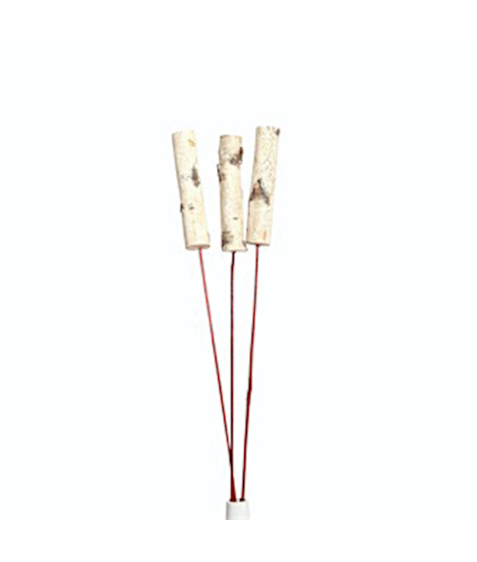 BIRCH MINI POLE 6" STAKED