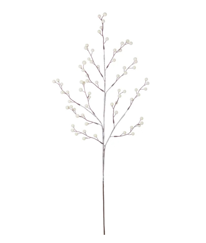 CRANBERRY SPRAY 25" WHITE