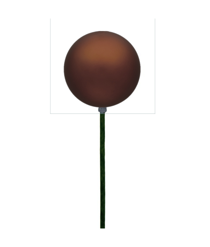STEMBALL 15CM STAKE BROWN MATTE