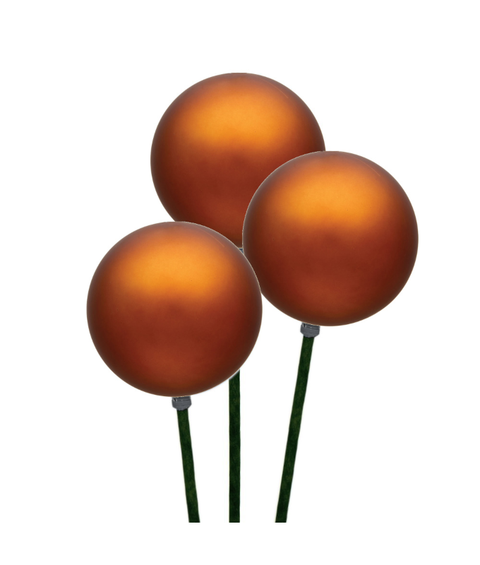 STEMBALL 8CM STAKE/3 COPPER MATTE