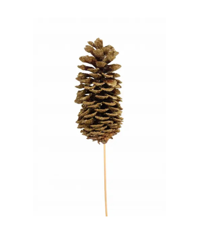 SUGAR CONE STAKE GOLD GLITTER