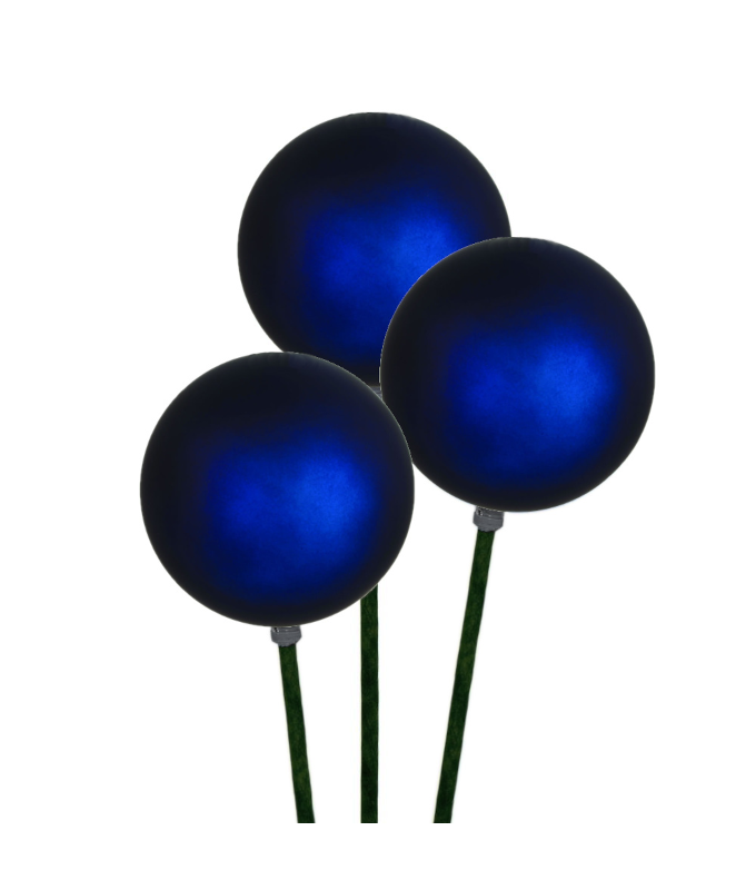 STEMBALL 8CM STAKE/3 BLUE MATTE