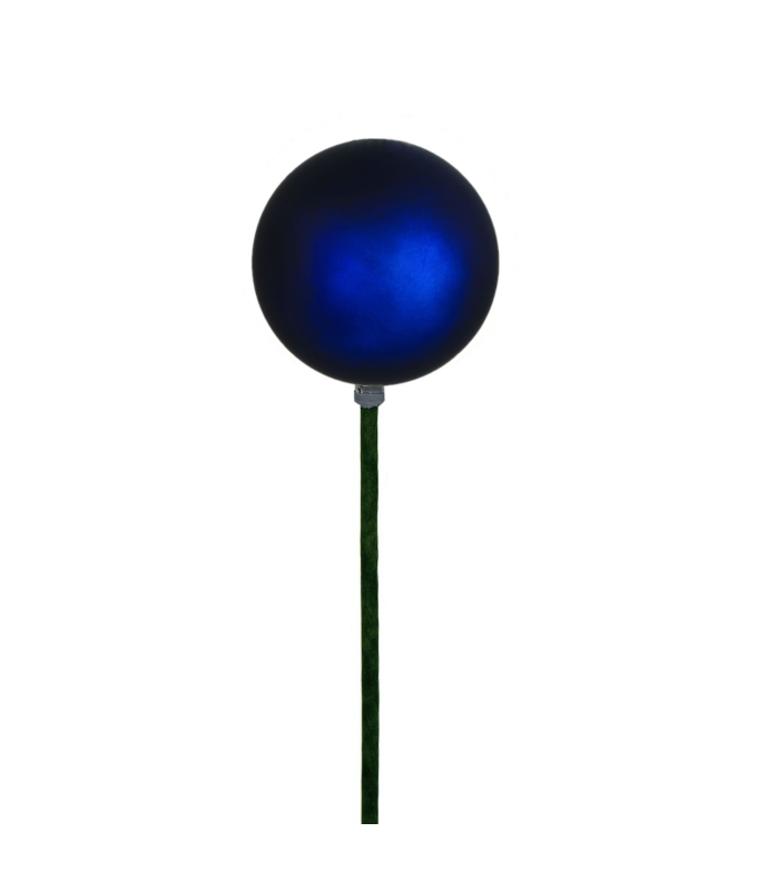 STEMBALL 12CM STAKE BLUE MATTE