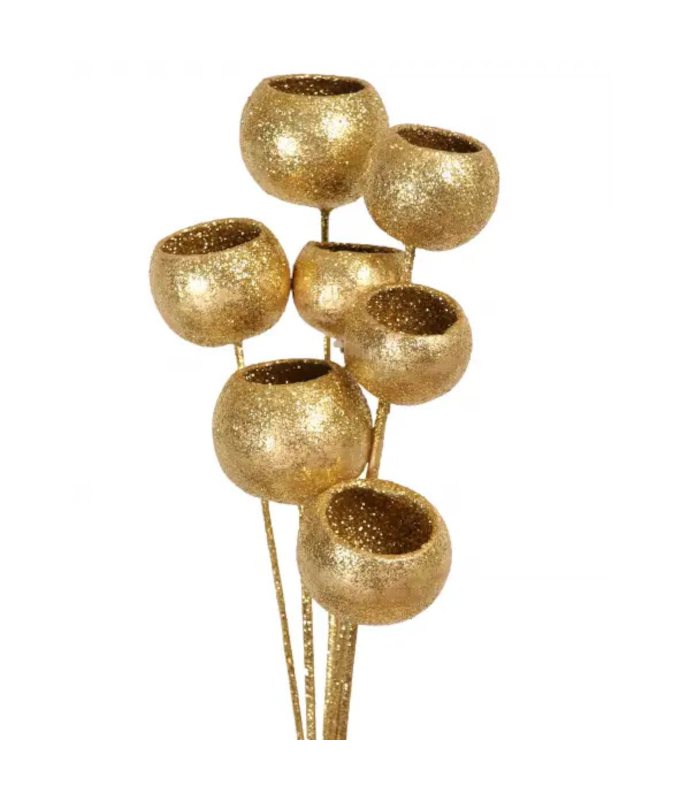 BELL CUPS STAKE/7 GOLD GLITTER