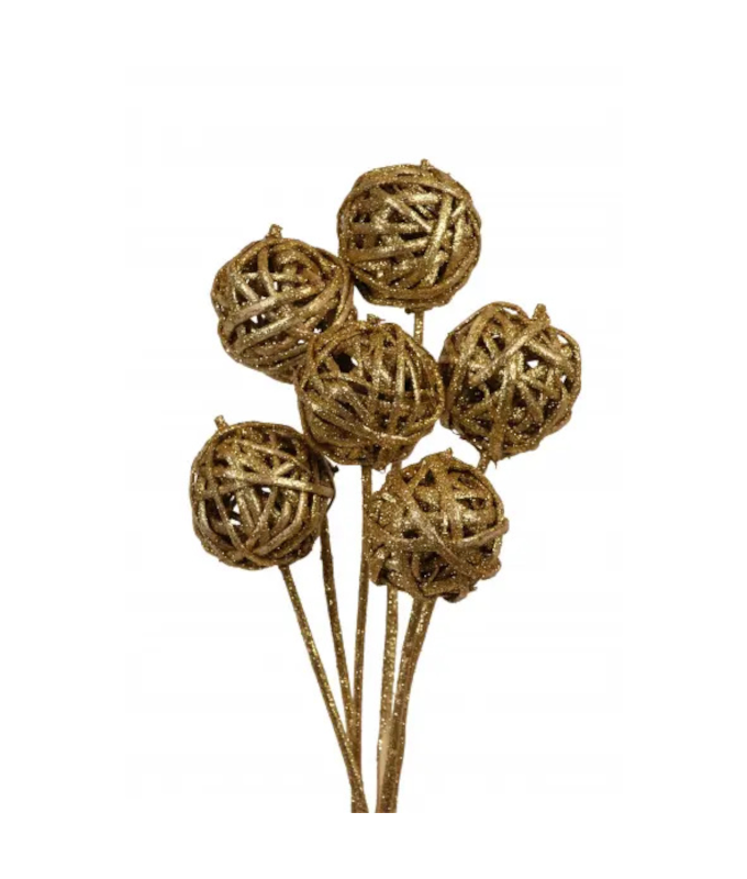 KAMBOI BALL STAKE/10 GOLD GLITTER