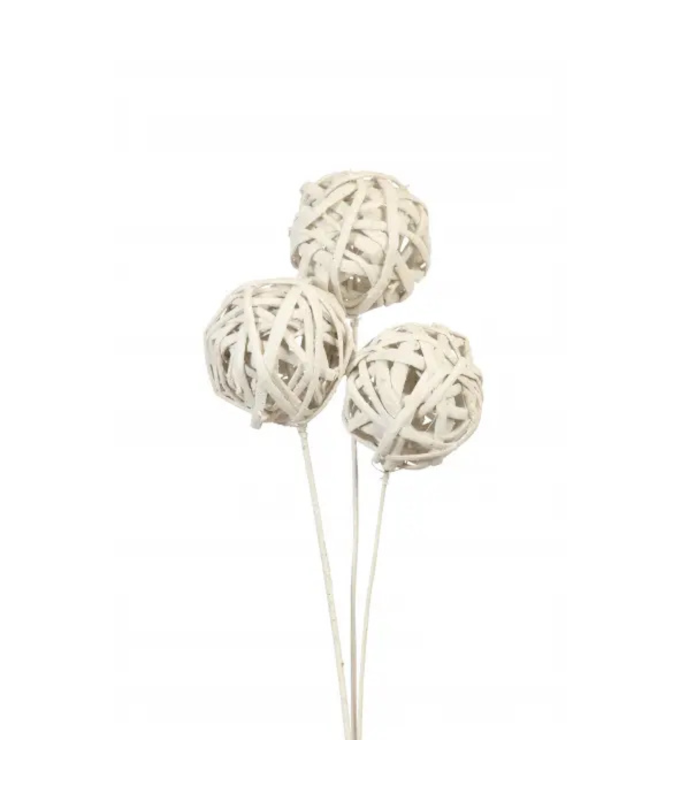 KAMBOI BALL STAKE/10 WHITE GLITTER