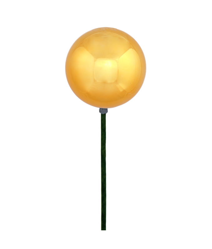 STEMBALL 15CM STAKE GOLD SHINY