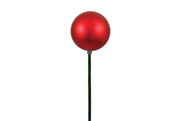 STEMBALL 12CM STAKE RED MATTE