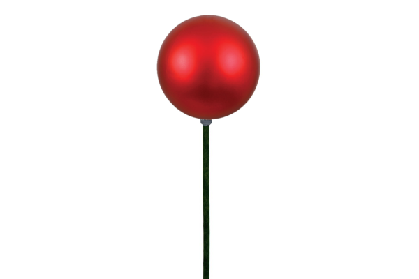 STEMBALL 15CM STAKE RED MATTE