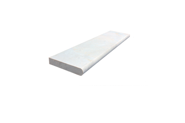 14X48 CREMA EDA SANDBLAST BULLNOSE COPING