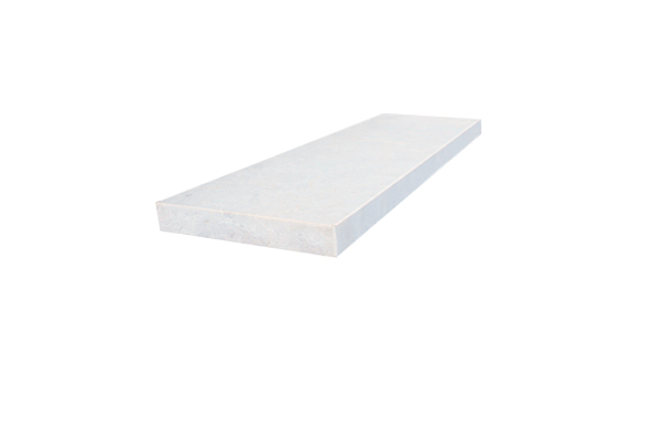 14X48 CREMA EDA SANDBLAST STRAIGHT EDGE COPING