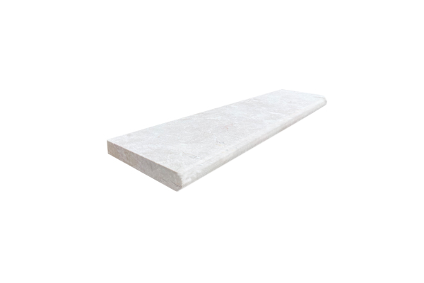 14X48 CREMA EDA ROSA SANDBLAST BULLNOSE COPING