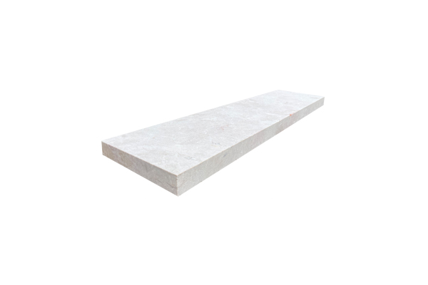 14X48 CREMA EDA ROSA SANDBLAST STRAIGHT EDGE COPING