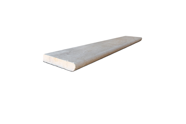 14X24 TERRA TRAVERTINE ANTIQUE BULLNOSE COPING