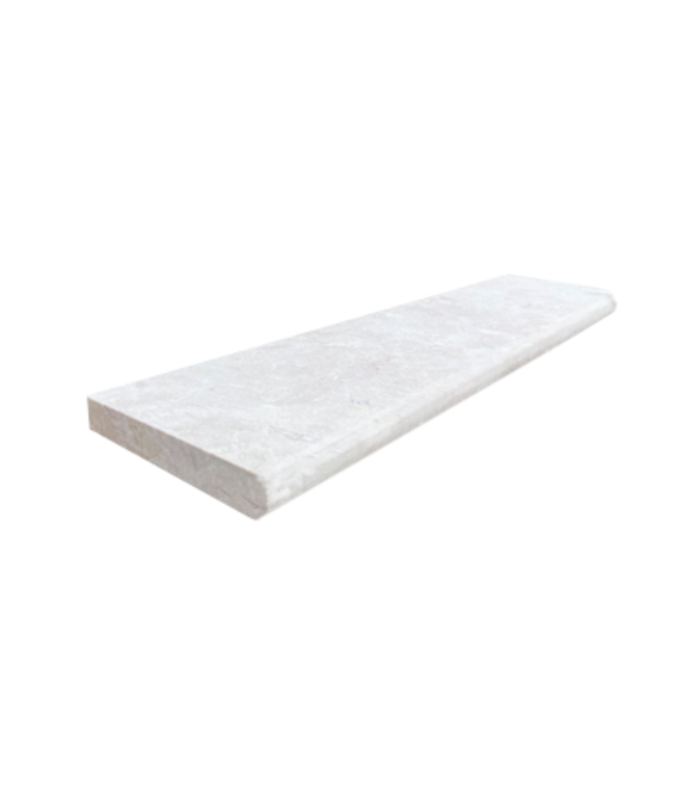 14X48 CREMA EDA ROSA SANDBLAST BULLNOSE COPING