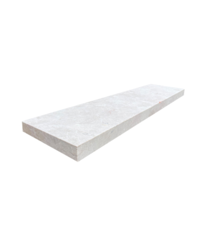 14X48 CREMA EDA ROSA SANDBLAST STRAIGHT EDGE COPING