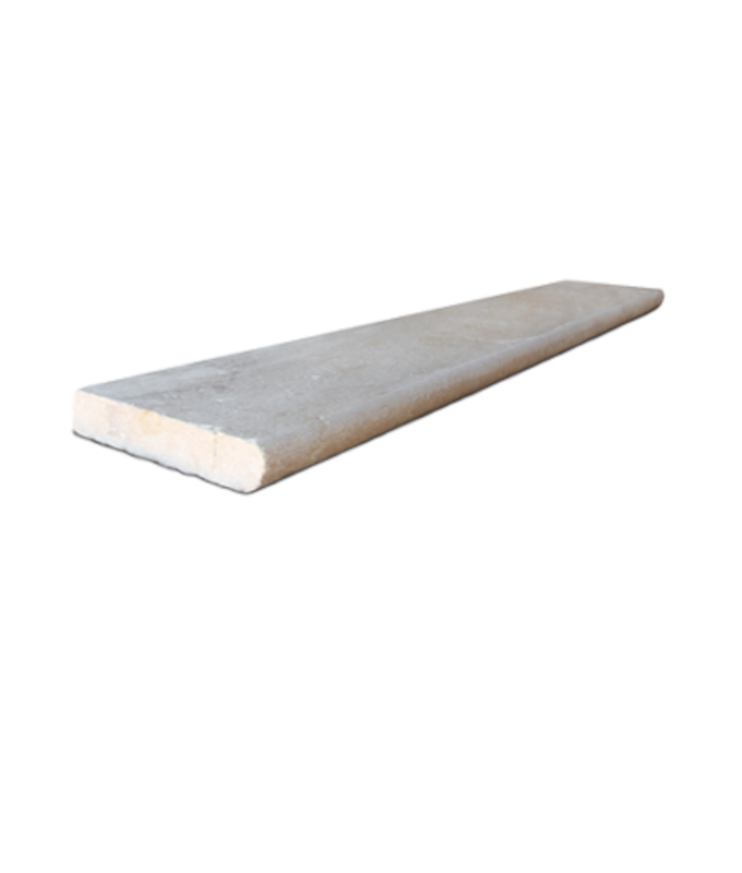 14X24 TERRA TRAVERTINE ANTIQUE BULLNOSE COPING