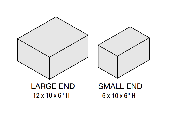 VINTAGE 6 END BLOCKS BLUESTONE
