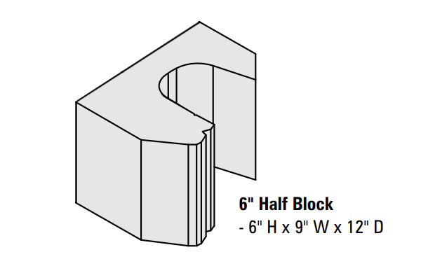 6\" CLASSIC STRAIGHT 1/2 BLOCK SANTA FE