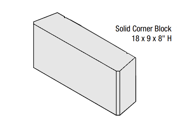 8\" CLASSIC CORNER GRAY