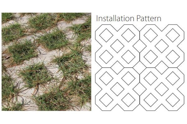 PERMEABLE GRASS PAVER 16x16 GRAY