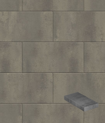 DIMENSIONS SLAB 9X18 SHADED GRAY
