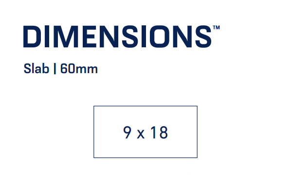 DIMENSIONS SLAB 9X18 SEPIA DF