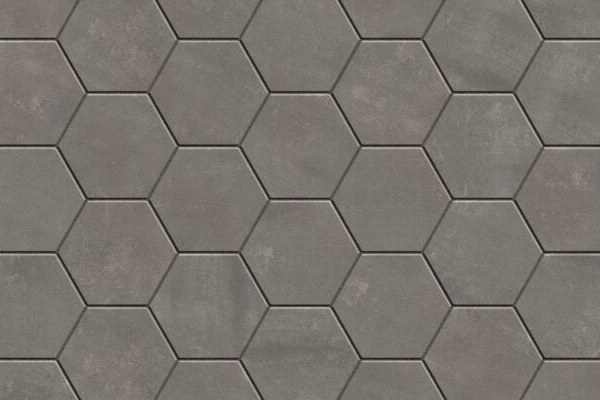 DIMENSIONS HEXAGON 6 SHADED GRAY