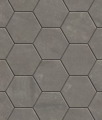 DIMENSIONS HEXAGON 6 SHADED GRAY