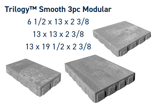 TRILOGY 3PC SMOOTH PEWTER