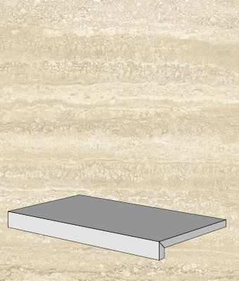 TRAVERTINE RIVER 12X24 DF COPING